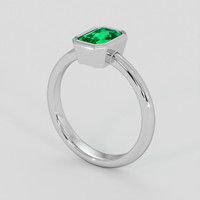 1.06 Ct. Emerald Ring, Platinum 950 2
