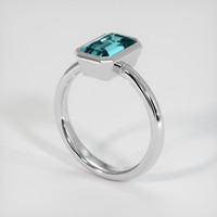 2.11 Ct. Gemstone Ring, Platinum 950 2