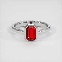 0.99 Ct. Ruby Ring, Platinum 950 1