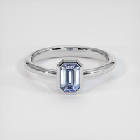 1.80 Ct. Blue Sapphire Ring, Platinum 950 1
