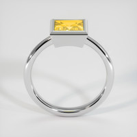 1.46 Ct. Yellowish Brown Sapphire Ring, Platinum 950 3