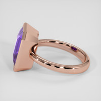 5.55 Ct. Purple Amethyst Ring, 14K Rose Gold 4