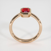 0.99 Ct. Ruby Ring, 14K Rose Gold 3