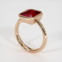 3.41 Ct. Ruby Ring, 14K Rose Gold 2