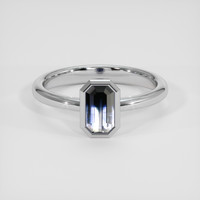 0.96 Ct. Bi Color Sapphire Ring, Silver 1