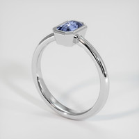 1.80 Ct. Blue Sapphire Ring, 10K White Gold 2