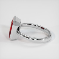 3.41 Ct. Ruby Ring, 14K White Gold 4