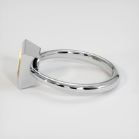 1.46 Ct. Yellowish Brown Sapphire Ring, 14K White Gold 4