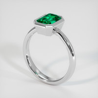 3.32 Ct. Emerald Ring, 18K White Gold 2