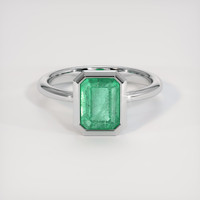 2.12 Ct. Emerald Ring, 18K White Gold 1