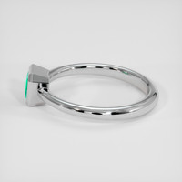 0.62 Ct. Emerald Ring, 18K White Gold 4