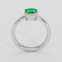 1.06 Ct. Emerald Ring, 18K White Gold 3