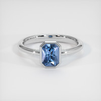 0.94 Ct. Gemstone Ring, 18K White Gold 1