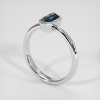 1.68 Ct. Sapphire Ring, 18K White Gold 2