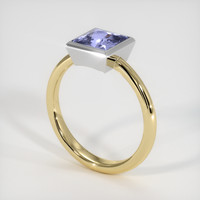 1.10 Ct. Gemstone Ring, 14K White & Yellow 2