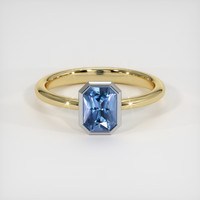 0.94 Ct. Gemstone Ring, 14K White & Yellow 1