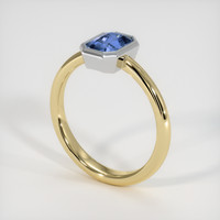 0.94 Ct. Gemstone Ring, 14K White & Yellow 2