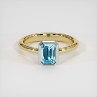 1.85 Ct. Gemstone Ring, 14K White & Yellow 1