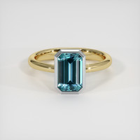 2.11 Ct. Gemstone Ring, 14K White & Yellow 1