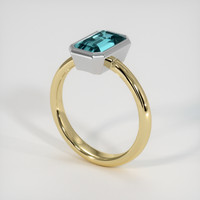 2.11 Ct. Gemstone Ring, 14K White & Yellow 2