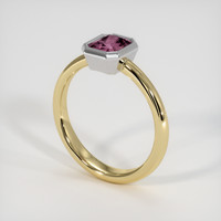 1.03 Ct. Gemstone Ring, 14K White & Yellow 2