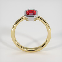 0.99 Ct. Ruby Ring, 14K White & Yellow 3