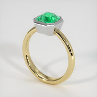 1.67 Ct. Emerald Ring, 18K White & Yellow 2