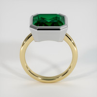 6.60 Ct. Emerald Ring, 18K White & Yellow 3