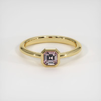 0.39 Ct. Pink Sapphire Ring, 10K Yellow Gold 1