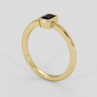 0.48 Ct. Bi Color / Parti Sapphire Ring, 10K Yellow Gold 2