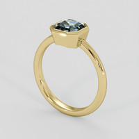 1.53 Ct. Bi Color / Parti Sapphire Ring, 14K Yellow Gold 2