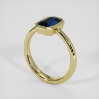 2.23 Ct. Greenish Blue Sapphire Ring, 14K Yellow Gold 2