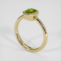 1.09 Ct. Green Sapphire Ring, 14K Yellow Gold 2