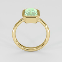 3.61 Ct. Yellowish Green Sapphire Ring, 14K Yellow Gold 3