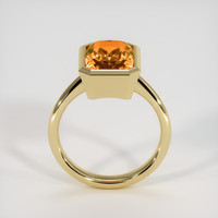 6.28 Ct. Orange Sapphire Ring, 14K Yellow Gold 3