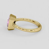 2.10 Ct. Pink Sapphire Ring, 14K Yellow Gold 4