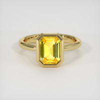 2.53 Ct. Yellow Sapphire Ring, 14K Yellow Gold 1
