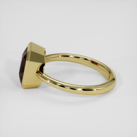 3.06 Ct. Brown Sapphire Ring, 14K Yellow Gold 4