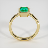 1.12 Ct. Emerald Ring, 18K Yellow Gold 3