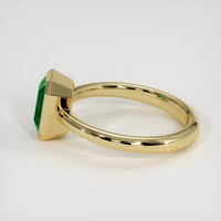 1.12 Ct. Emerald Ring, 18K Yellow Gold 4