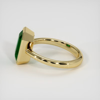 3.19 Ct. Emerald Ring, 18K Yellow Gold 4