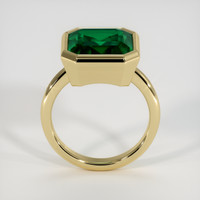 6.60 Ct. Emerald Ring, 18K Yellow Gold 3