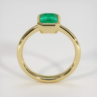 0.86 Ct. Emerald Ring, 18K Yellow Gold 3