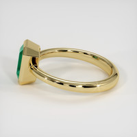 0.86 Ct. Emerald Ring, 18K Yellow Gold 4