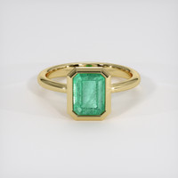 2.12 Ct. Emerald Ring, 18K Yellow Gold 1