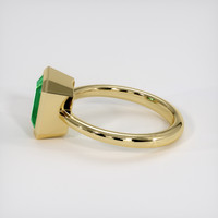 2.12 Ct. Emerald Ring, 18K Yellow Gold 4