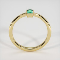 0.26 Ct. Emerald Ring, 18K Yellow Gold 3