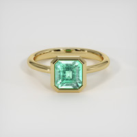 1.78 Ct. Emerald Ring, 18K Yellow Gold 1