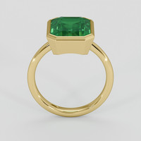4.02 Ct. Emerald Ring, 18K Yellow Gold 3