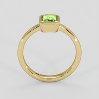 1.08 Ct. Green (Lime Green) Peridot Ring, 18K Yellow Gold 3